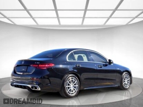 2023 Mercedes-Benz C 43 AMG with VIN W1KAF8HB9PR076190, listed as a Copart auction lot 46731925 with 7,547 mi miles and Clean Title. Bid and sale history available at DreamBid. Image 4.