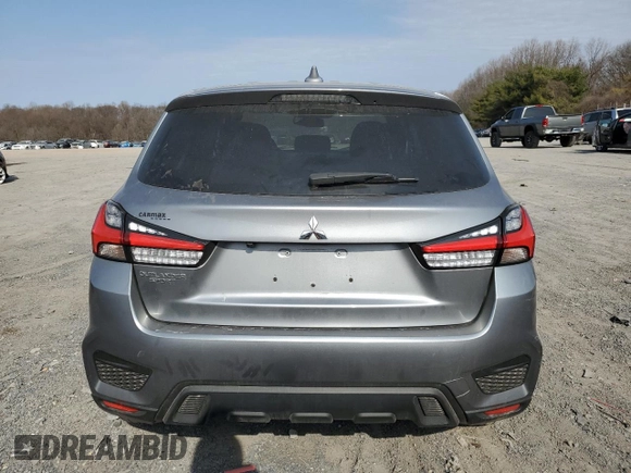 2022 Mitsubishi Outlander ES with VIN JA4APUAU8NU021052, listed as a Copart auction lot 48695825 with 57,554 mi miles and Salvage title. Bid and sale history available at DreamBid. Image 6.