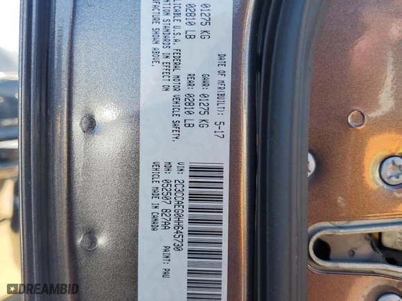 2017 Chrysler 300 with VIN 2C3CCAEG0HH645730, listed as a Copart auction lot 45849725 with 99,298 mi miles and Salvage Title. Bid and sale history available at carsss.com. Image 12.