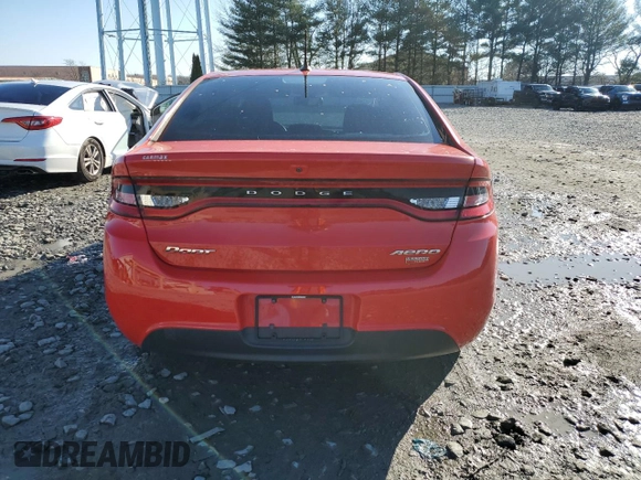 2016 Dodge Dart Aero with VIN 1C3CDFDH8GD706645, listed as a Copart auction lot 80180723 with 82,816 mi miles and Clean Title. Bid and sale history available at carsss.com. Image 6.