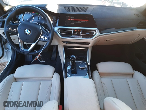 2020 BMW 3 Series 330i with VIN 3MW5R1J01L8B35821, listed as a Copart auction lot 37286413 with 32,141 mi miles and . Bid and sale history available at DreamBid. Image 8.