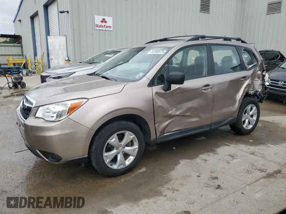 2015 Subaru Forester 2.5i with VIN JF2SJABC4FH429656, listed as a Copart auction lot 53990575 with 50,741 mi miles and Salvage Title. Bid and sale history available at carsss.com. Image 1.