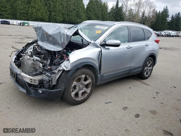2018 Honda CR-V EX-L with VIN 7FARW2H80JE050349, listed as a Copart auction lot 49740415 with 0 mi miles and Salvage Title. Bid and sale history available at carsss.com. Image 1.