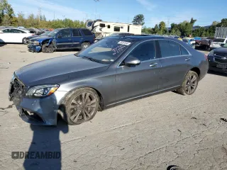 2018 Mercedes-Benz S-Class S 450 with VIN WDDUG6EB3JA380673, listed as a Copart auction lot 75287044 with 14,523 mi miles and Salvage Title. Bid and sale history available at carsss.com. Image 1.