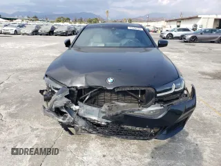 2021 BMW 5 Series 530e with VIN WBA13AG02MCG11255, listed as a Copart auction lot 71842724 with Not Provided miles and Salvage Title. Bid and sale history available at carsss.com. Image 5.