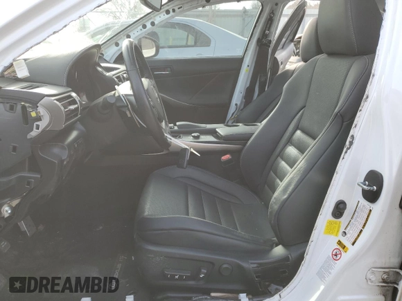 2015 Lexus IS 350 with VIN JTHBE1D21F5022692, listed as a Copart auction lot 85035384 with 87,443 mi miles and Salvage Title. Bid and sale history available at DreamBid. Image 7.