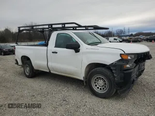 2021 Chevrolet Silverado 1500 Work Truck with VIN 3GCNWAEF9MG187442, listed as a Copart auction lot 44247775 with 148,925 mi miles and Salvage Title. Bid and sale history available at carsss.com. Image 4.