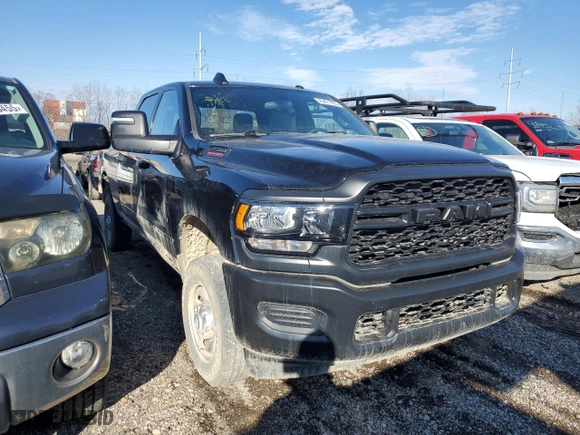 2023 Ram 2500 Tradesman with VIN 3C6UR5CJ4PG609937, listed as a Copart auction lot 45471935 with 21,459 mi miles and Salvage Title. Bid and sale history available at carsss.com. Image 4.
