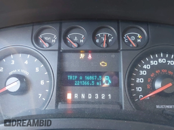 2010 Ford F-150 XL with VIN 1FTVX1CV9AKE41615, listed as a IAAI auction lot 41460678 with 221,366 mi miles and . Bid and sale history available at DreamBid. Image 7.