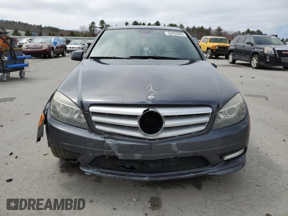 2011 Mercedes-Benz C 300 Sport with VIN WDDGF8BB8BR140117, listed as a Copart auction lot 53452895 with 137,509 mi miles and Salvage title. Bid and sale history available at DreamBid. Image 5.