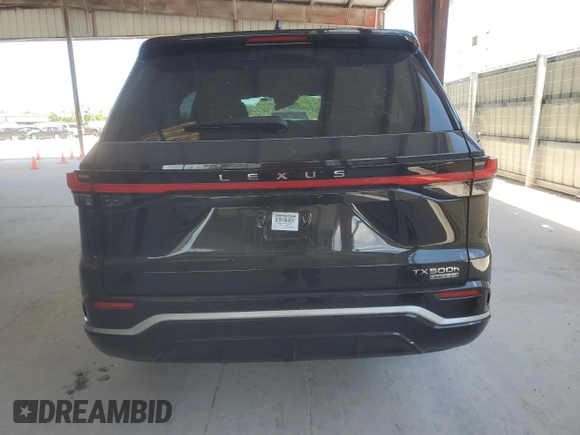 2024 Lexus TX 500h F Sport Premium with VIN 5TDABAB67RS003588, listed as a Copart auction lot 57474385 with Not provided miles and Salvage title. Bid and sale history available at DreamBid. Image 6.
