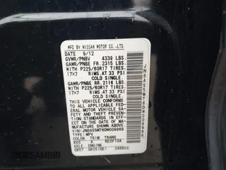 2013 Nissan Rogue S with VIN JN8AS5MT6DW009969, listed as a IAAI auction lot 41747420 with 157,864 mi miles. Bid and sale history available at carsss.com. Image 9.