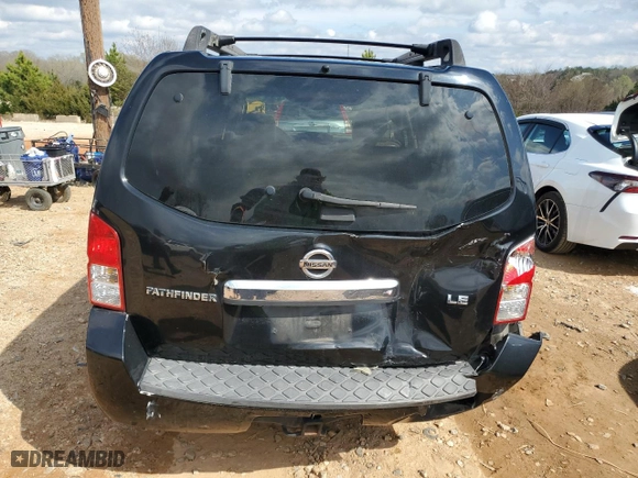 2008 Nissan Pathfinder LE with VIN 5N1AR18BX8C652037, listed as a Copart auction lot 49690485 with 206,610 mi miles and Salvage Title. Bid and sale history available at carsss.com. Image 6.