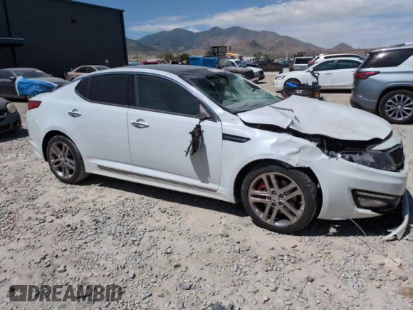 2013 Kia Optima SX с VIN 5XXGR4A6XDG091796, выставлен на аукционе Copart как лот 60294155 с пробегом Не указан миль и Списание • Salvage title. История ставок и продаж доступна на DreamBid. Изображение 13.