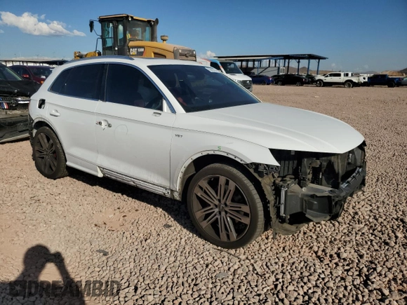 2018 Audi SQ5 Premium Plus with VIN WA1A4AFYXJ2188005, listed as a Copart auction lot 83885194 with 90,898 mi miles and Salvage Title. Bid and sale history available at DreamBid. Image 4.