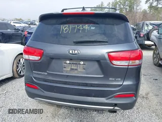 2017 Kia Sorento EX V6 with VIN 5XYPH4A54HG187743, listed as a IAAI auction lot 41490227 with 208,553 mi miles. Bid and sale history available at carsss.com. Image 16.