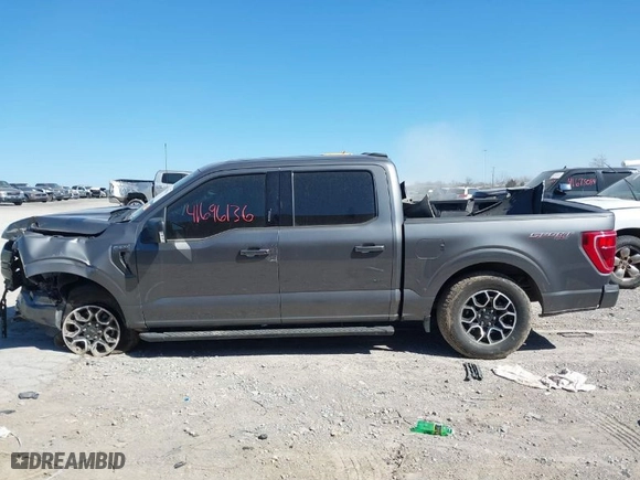 2023 Ford F-150 XL with VIN 1FTEW1EPXPKE67778, listed as a IAAI auction lot 41696136 with 37,081 mi miles. Bid and sale history available at carsss.com. Image 14.