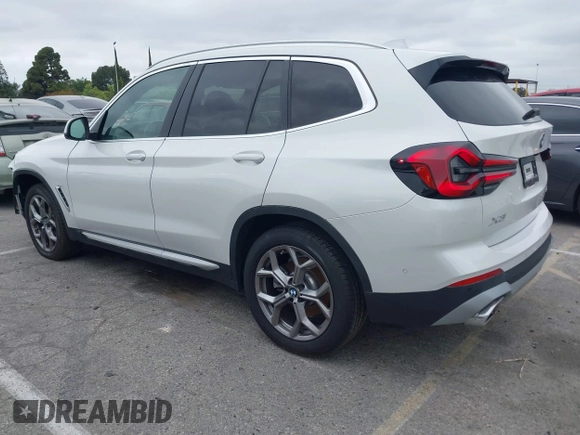 2024 BMW X3 sDrive30i with VIN 5UX43DP00R9W45986, listed as a IAAI auction lot 42202682 with 5,054 mi miles and . Bid and sale history available at DreamBid. Image 3.
