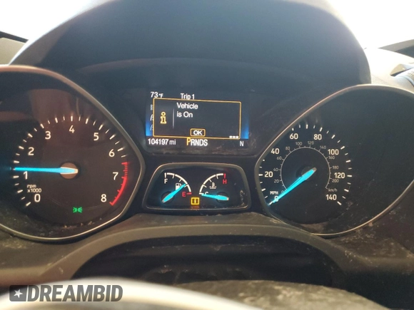 2018 Ford Escape S with VIN 1FMCU0F7XJUA09302, listed as a Copart auction lot 54260785 with 104,197 mi miles and Clean title. Bid and sale history available at DreamBid. Image 9.
