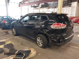 2016 Nissan Rogue SV with VIN KNMAT2MV0GP615985, listed as a IAAI auction lot 41540164 with 133,129 mi miles. Bid and sale history available at carsss.com. Image 3.