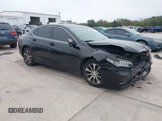 2015 Acura TLX with VIN 19UUB1F34FA012367, listed as a IAAI auction lot 41395618 with 120,786 mi miles. Bid and sale history available at carsss.com. Image 1.