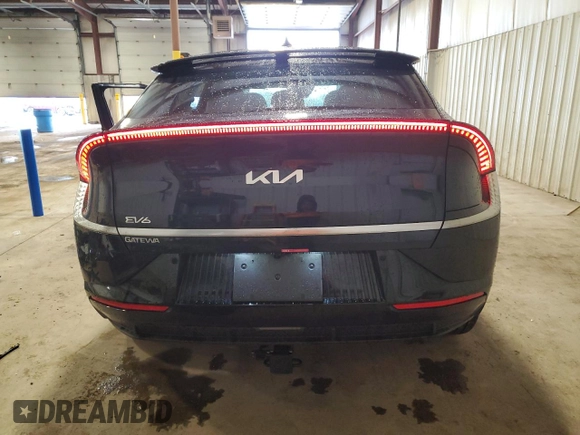 2024 Kia EV6 Wind with VIN KNDC3DLC0R5221048, listed as a Copart auction lot 51476745 with 4,652 mi miles and Salvage Title. Bid and sale history available at carsss.com. Image 6.