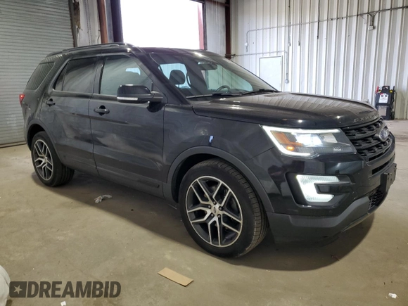 2017 Ford Explorer Sport with VIN 1FM5K8GT9HGD80842, listed as a Copart auction lot 46458285 with 88,731 mi miles and Clean Title. Bid and sale history available at carsss.com. Image 4.