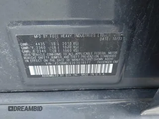 2014 Subaru Legacy Premium z VIN 4S3BMBC62E3018577, wystawiony jako IAAI lot #42459026 z przebiegiem 129 465 mil mil oraz . Historia ofert i sprzedaży dostępna na DreamBid. Obrazek 9.