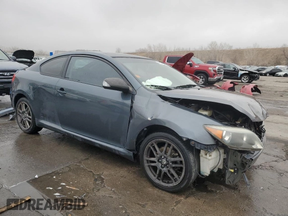 2005 Scion tC with VIN JTKDE177750026882, listed as a Copart auction lot 45340095 with 185,424 mi miles and Clean Title. Bid and sale history available at carsss.com. Image 4.