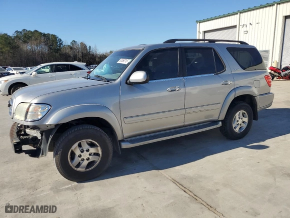 2002 Toyota Sequoia Limited with VIN 5TDZT38A42S087785, listed as a Copart auction lot 87659215 with 366,459 mi miles and Salvage Title. Bid and sale history available at carsss.com. Image 1.