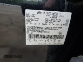 2014 Ford Explorer Sport z VIN 1FM5K8GT6EGC09042, wystawiony jako Copart lot #54682635 z przebiegiem 165 134 mil mil oraz Szkoda całkowita • Salvage title. Historia ofert i sprzedaży dostępna na DreamBid. Obrazek 13.