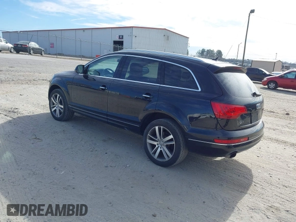 2013 Audi Q7 3.0T Premium Plus with VIN WA1LGAFE1DD002592, listed as a IAAI auction lot 41710303 with 160,696 mi miles. Bid and sale history available at carsss.com. Image 3.