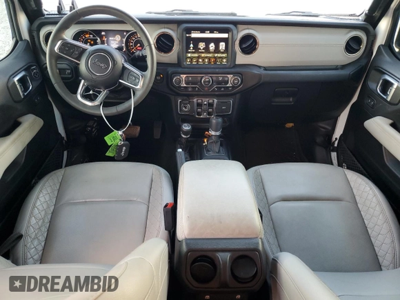 2023 Jeep Wrangler Sahara with VIN 1C4HJXEN3PW634598, listed as a Copart auction lot 44504005 with 17,548 mi miles and Salvage Title. Bid and sale history available at carsss.com. Image 8.