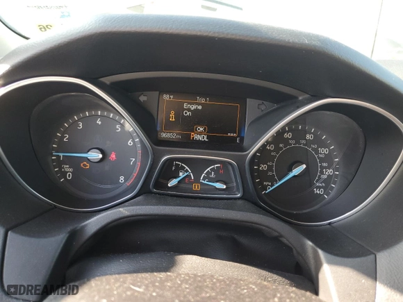 2018 Ford Focus SE with VIN 1FADP3F23JL218107, listed as a Copart auction lot 50221905 with 96,852 mi miles and Salvage Title. Bid and sale history available at carsss.com. Image 9.
