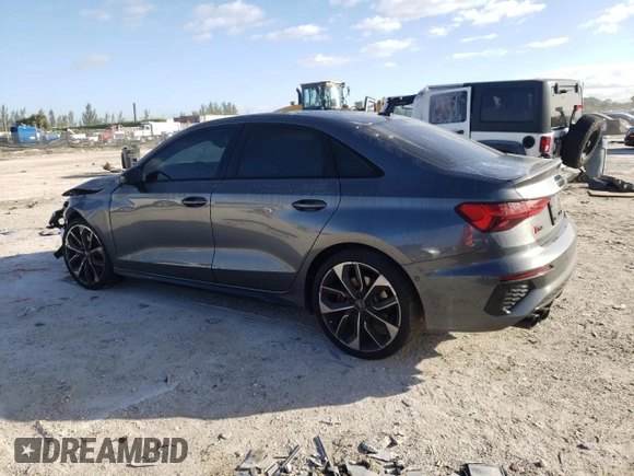 2023 Audi S3 Premium Plus z VIN WAUH3DGY2PA048730, wystawiony jako Copart lot #86838234 z przebiegiem 30 215 mil mil oraz Nie do naprawy • Non repairable. Historia ofert i sprzedaży dostępna na DreamBid. Obrazek 2.