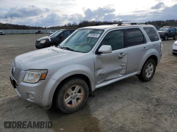 2010 Mercury Mariner Hybrid with VIN 4M2CN3K38AKJ17073, listed as a Copart auction lot 47829815 with 185,318 mi miles and Salvage Title. Bid and sale history available at carsss.com. Image 1.
