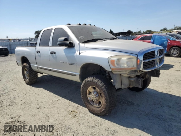 2006 Dodge Ram 2500 SLT with VIN 3D7KS28D96G272790, listed as a Copart auction lot 72048774 with 182,745 mi miles and Salvage Title. Bid and sale history available at carsss.com. Image 4.