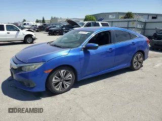 2016 Honda Civic EX-L with VIN 19XFC1F78GE206521, listed as a Copart auction lot 63631255 with 105,202 mi miles and Salvage title. Bid and sale history available at DreamBid. Image 1.