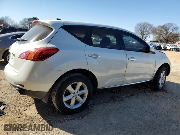 2010 Nissan Murano S with VIN JN8AZ1MU5AW007798, listed as a Copart auction lot 48415985 with 135,193 mi miles and Salvage Title. Bid and sale history available at carsss.com. Image 3.