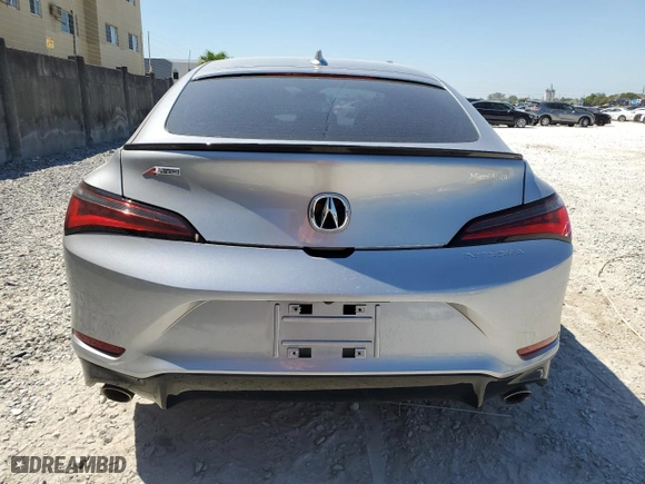 2023 Acura Integra w/A-Spec Package with VIN 19UDE4H39PA009519, listed as a Copart auction lot 48960735 with 14,661 mi miles and Salvage Title. Bid and sale history available at carsss.com. Image 6.