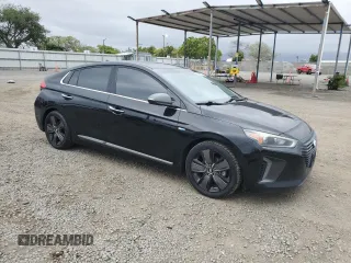 2017 Hyundai Ioniq Limited with VIN KMHC85LC4HU036119, listed as a Copart auction lot 55686595 with 326,888 mi miles and Salvage title. Bid and sale history available at DreamBid. Image 4.