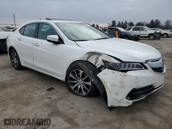2017 Acura TLX with VIN 19UUB1F30HA010750, listed as a Copart auction lot 88780395 with 53,490 mi miles and Salvage Title. Bid and sale history available at carsss.com. Image 4.