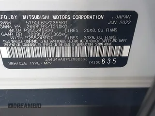 2022 Mitsubishi Outlander SEL z VIN JA4J4VA87NZ082333, wystawiony jako IAAI lot #42096610 z przebiegiem 31 813 mil mil oraz . Historia ofert i sprzedaży dostępna na DreamBid. Obrazek 9.