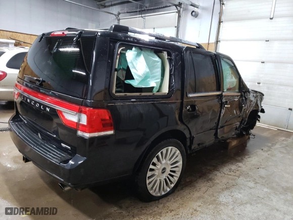 2015 Lincoln Navigator with VIN 5LMJJ2JT5FEJ00671, listed as a Copart auction lot 46800025 with 0 mi miles and Clean Title. Bid and sale history available at carsss.com. Image 3.