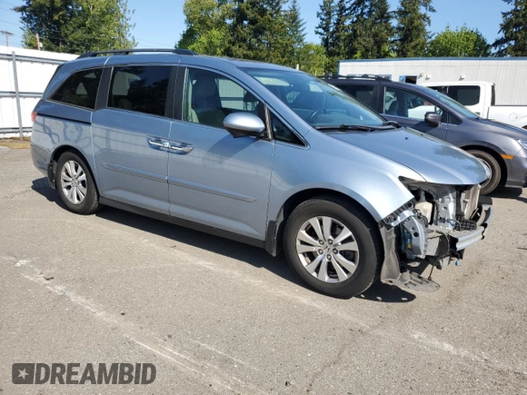 2014 Honda Odyssey EX-L with VIN 5FNRL5H62EB040061, listed as a Copart auction lot 54880355 with 178,179 mi miles and Salvage Title. Bid and sale history available at carsss.com. Image 4.
