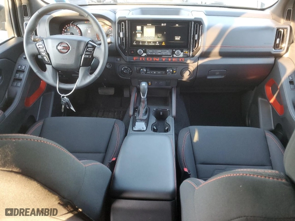 2025 Nissan Frontier PRO-4X with VIN 1N6ED1EK8SN605803, listed as a Copart auction lot 89102665 with 388 mi miles and Salvage Title. Bid and sale history available at carsss.com. Image 8.