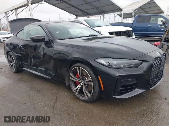 2024 BMW 4 Series M440i with VIN WBA83AP09RCN67192, listed as a IAAI auction lot 41549948 with 18,717 mi miles. Bid and sale history available at carsss.com. Image 1.