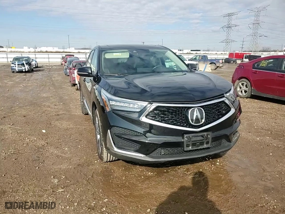 2020 Acura RDX w/Technology Pkg with VIN 5J8TC2H53LL010963, listed as a Copart auction lot 48464955 with 40,053 mi miles and Salvage Title. Bid and sale history available at carsss.com. Image 10.