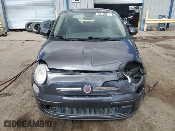 2015 FIAT 500 Pop with VIN 3C3CFFAR6FT545289, listed as a Copart auction lot 48758775 with 91,973 mi miles and Salvage Title. Bid and sale history available at carsss.com. Image 5.
