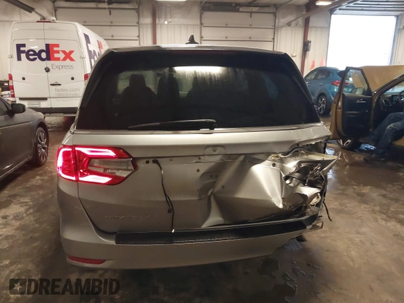 2018 Honda Odyssey EX-L with VIN 5FNRL6H74JB102004, listed as a IAAI auction lot 41724551 with 85,083 mi miles and . Bid and sale history available at DreamBid. Image 18.